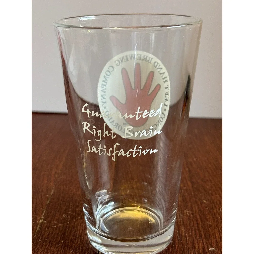 Mixed Craft Beer Pint Glass Set 4pc Wild Goose SweetWater Harpoon Left Hand Brew